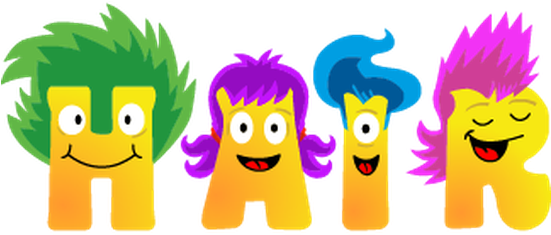 Crazy Hair Png Black And White Library - Crazy Hair Day Poster (550x242), Png Download