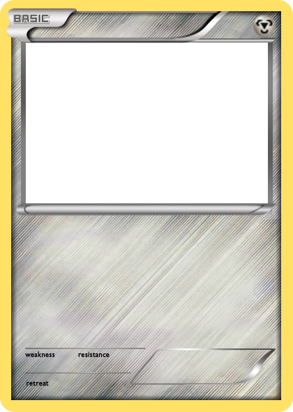 Pokemon Card Clipart - Blank Basic Pokemon Card (420x590), Png Download