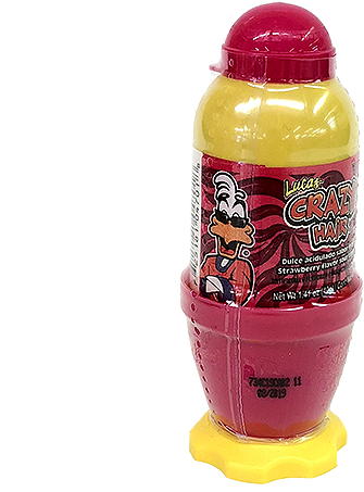 Lucas Crazy Hair Strawberry Sour Candy - Candy (500x500), Png Download