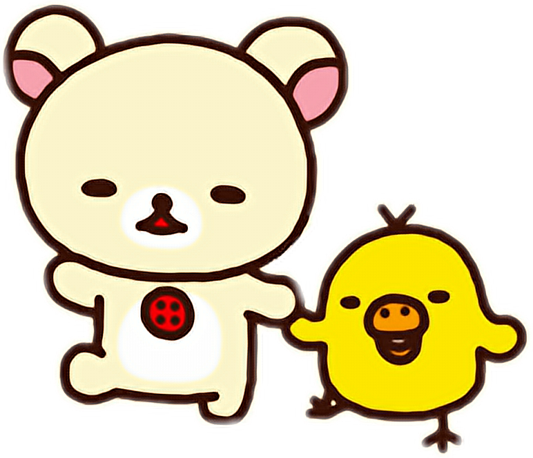 Better Together💕 Korilakkuma Kiiroitori Cute Kawaii - Korilakkuma Rilakkuma (772x664), Png Download