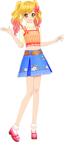 Sunny Casual Coord - Aikatsu Stars Rainbow Berry Parfait Chords (280x524), Png Download
