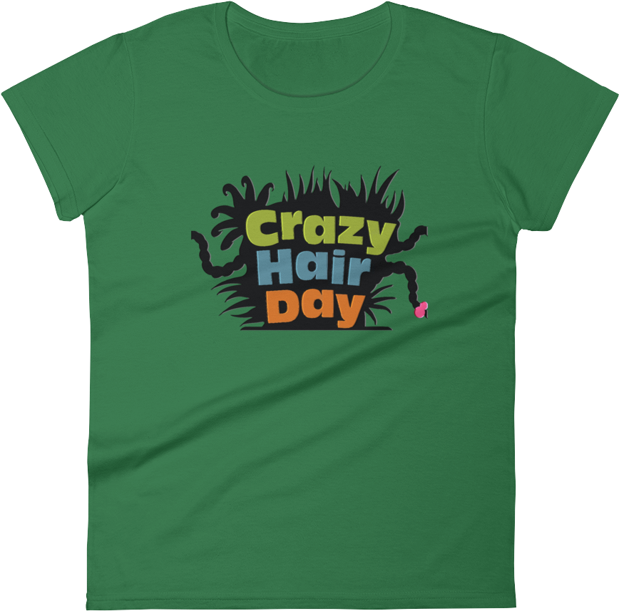 Crazy Hair Day Women's Short Sleeve T-shirt - Crazy Hair Day (1000x1000), Png Download