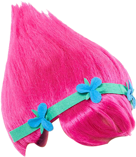 Okgrl Sticker Book Troll - Dreamworks Trolls Poppy Wig - Pink (800x800), Png Download