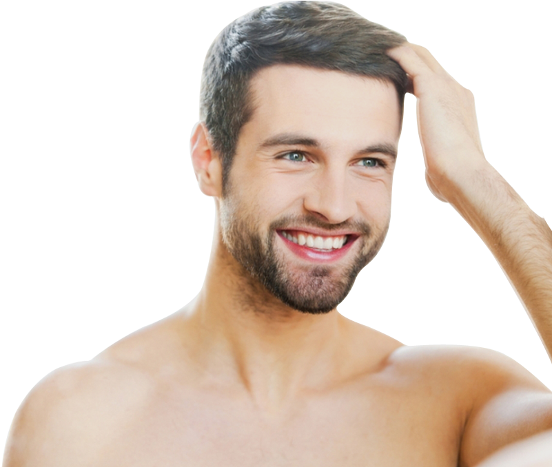Non Surgical Hair Replacement And Treatment In Hyderabad - Art Naturals Black Hair Fusion Hair Building Fibers (800x699), Png Download