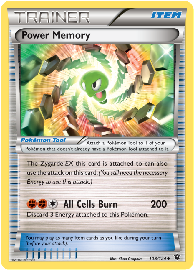 Xy Fates Collide E - Power Memory Pokemon Card (720x979), Png Download