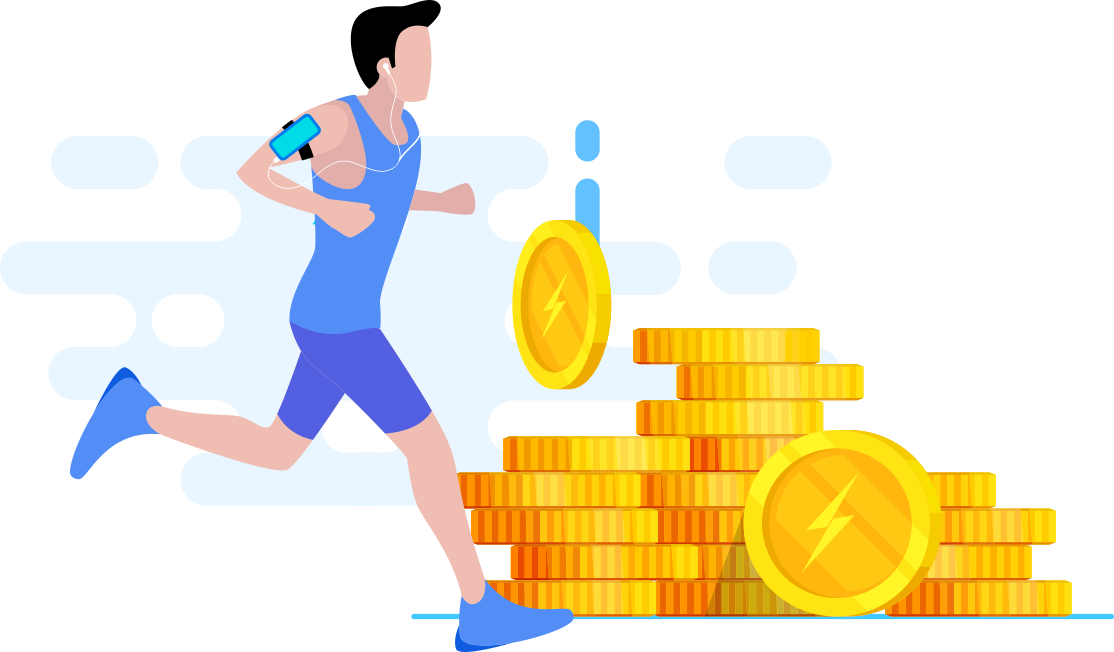How Bolttcoin Works - Jogging (1114x652), Png Download