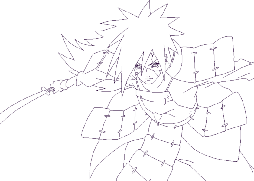 Clipart Free Library Madara Uchiha - Yu Gi Oh Characters Drawing (840x598), Png Download