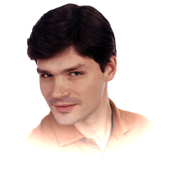 Men's Toupee - Christian - Barechested (343x360), Png Download