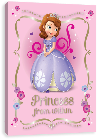 Sofia Princess From Within - Sofia Wall Art By Entertainart - Sofia Princess (500x500), Png Download