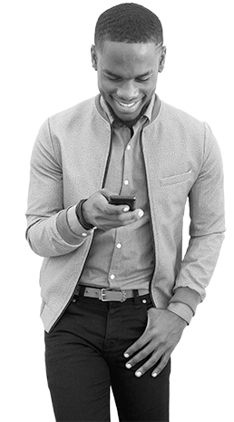 Male Looking At Phone - Photography (300x495), Png Download