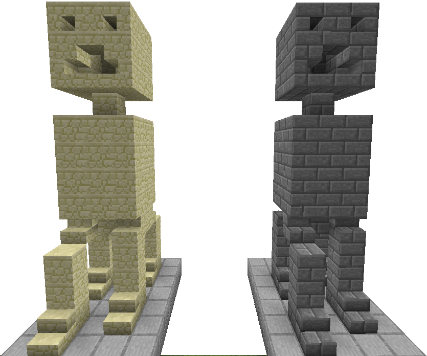 Stone Brick Creeper-full 3d 2 - Stone Bricks (835x696), Png Download