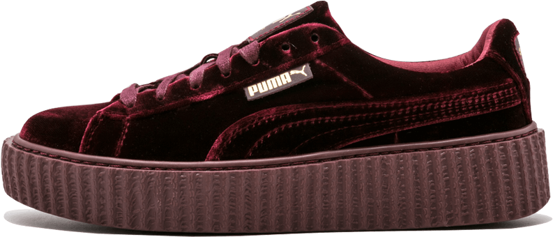 Puma Creeper Velvet Sneakers (1000x600), Png Download