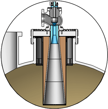 Blast Tubes Designed To Protect Flash Vessels - Diagram (819x400), Png Download