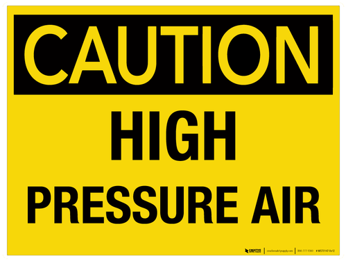 High Pressure Air - Pinch Point Sign (500x500), Png Download
