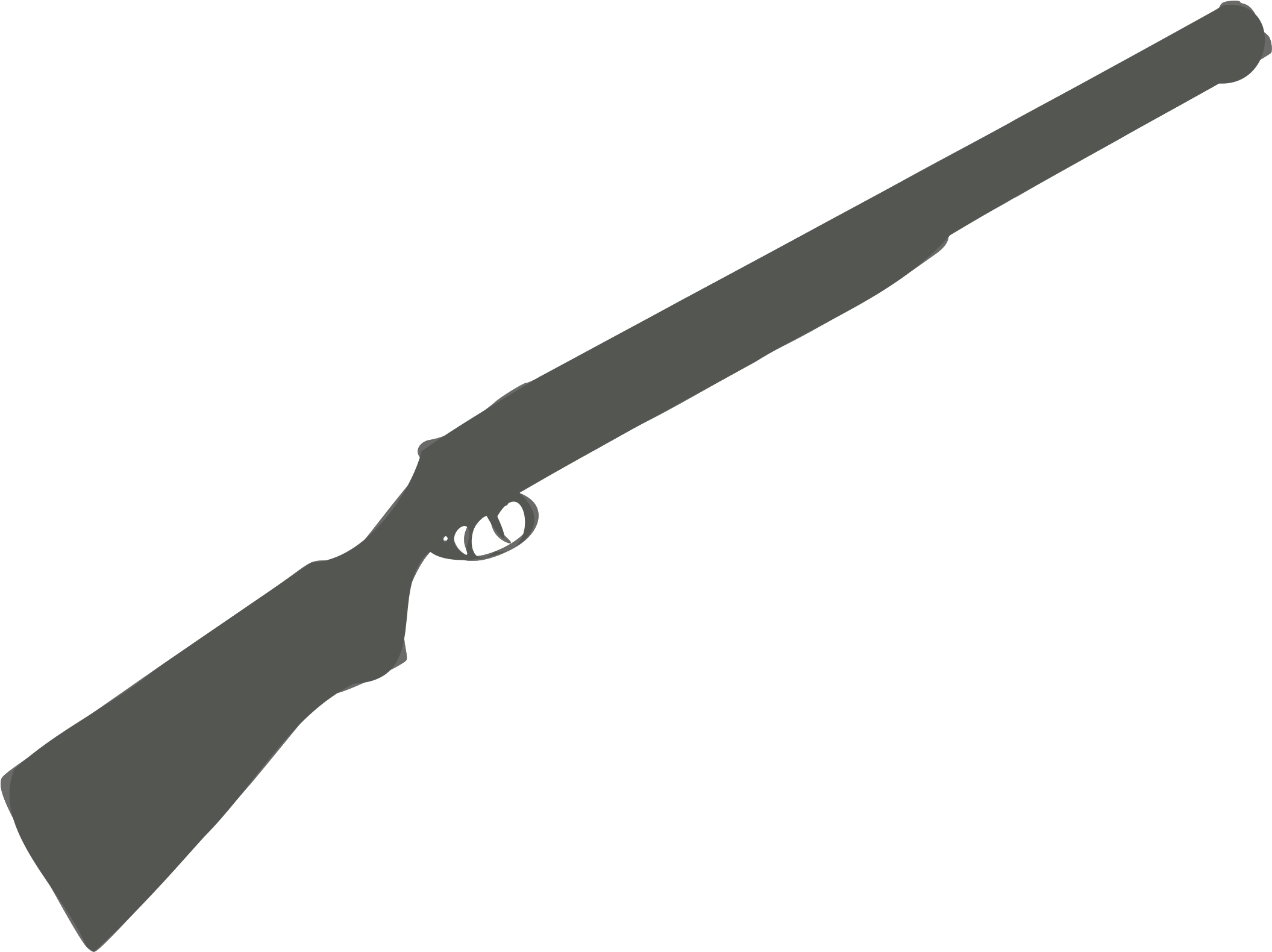 Shotgun Silhouette Png Clip - Clip Art (2400x1869), Png Download