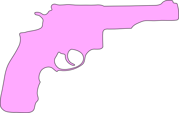 Shotgun Clipart Pink - Pink Gun No Background (600x378), Png Download
