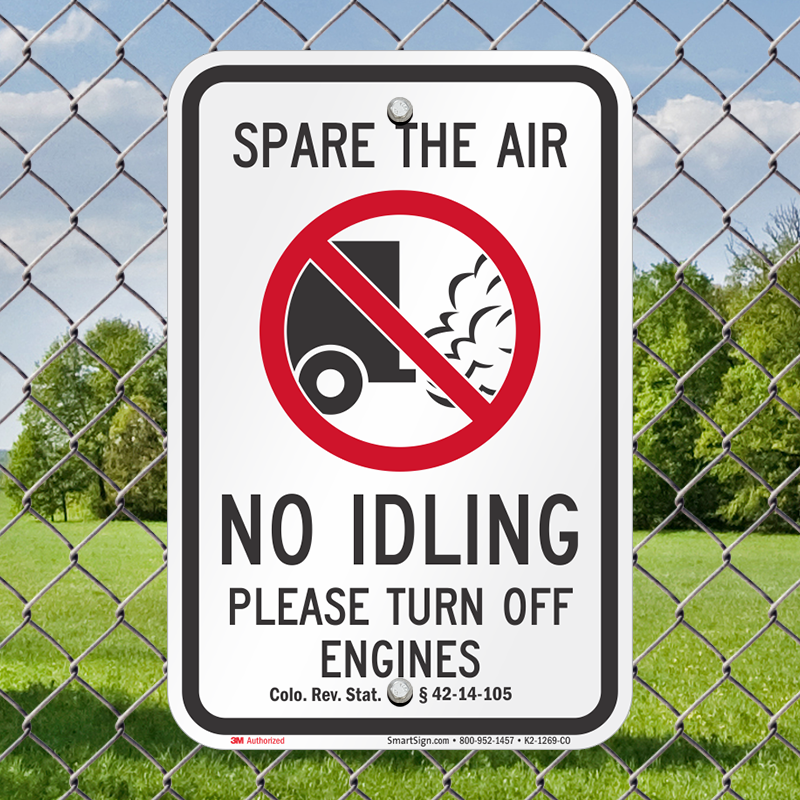 State Idle Sign For California - No Idling - Turn Engine Off (with No Idling, Engineer (800x800), Png Download