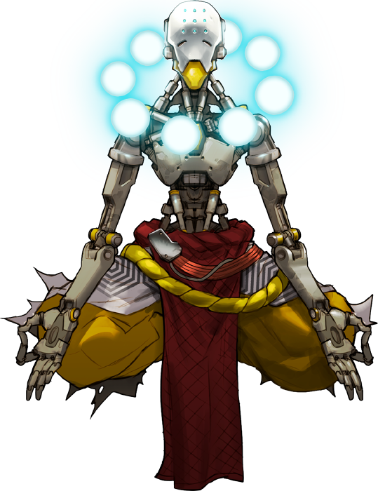 Overwatch Zenyatta Transparent (539x700), Png Download