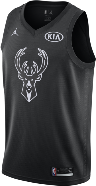 Air Jordan Giannis Antetokounmpo All-star East Edition - Milwaukee Bucks Jersey 2018 (650x650), Png Download