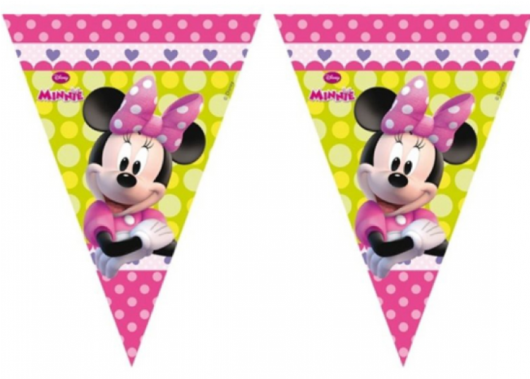 Minnie Mouse Triangle Banner (750x750), Png Download