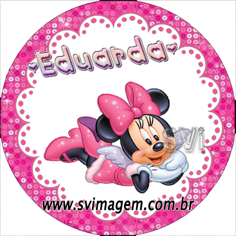 Arte Em Corte Redondo, Para Topper, Pirulito, Latinha - Marcos De Minnie Mouse (472x472), Png Download
