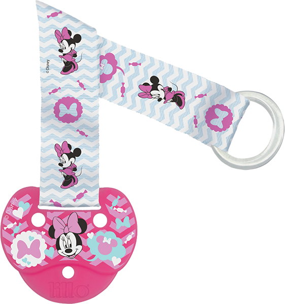 Prendedor Ch Lillo Fashion Disney Minnie Rosa - Prendedor De Chupeta Lillo Fashion (562x600), Png Download