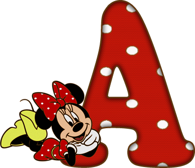 Alfabeto - Minnie 20 - Png - Completo - Maiúsculas, - Alfabeto Da Minnie Vermelha Em Png (391x338), Png Download