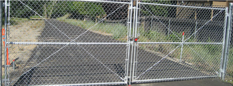Chain Link Security Gates - Chain-link Fencing (1000x300), Png Download