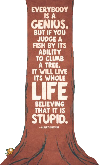 Transparent Hipster Tumblr - Everybody Is Genius But If You Judge (404x665), Png Download