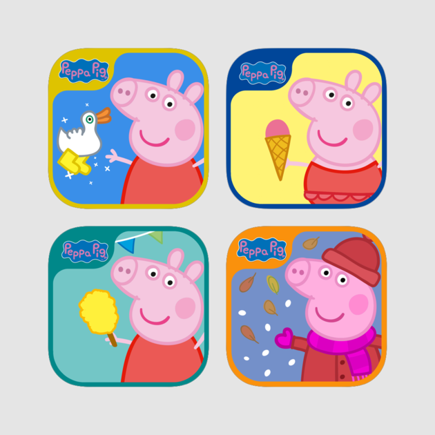 Peppa Pig Collection On The App Store - Peppa Pig Galinha Feliz Ios (630x630), Png Download