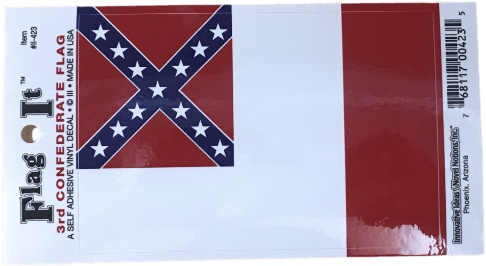 Confederate Flag Sticker Dixie Shop Png Dixie Rebel - Fire Department Decal For Auto, Truck Or Boat (1920x1920), Png Download