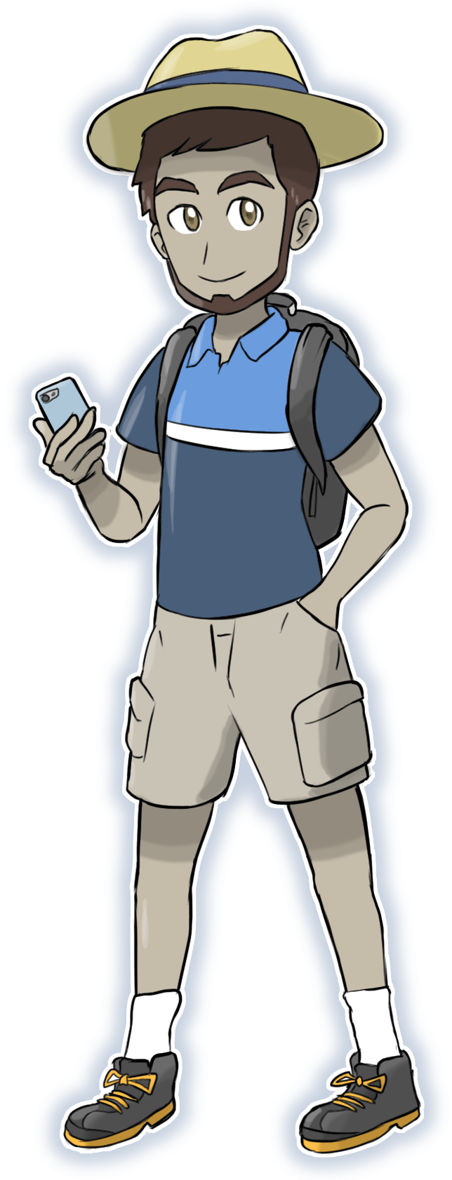 Get Trainer Art For Your Pokemon Go Character Hey There - Pokemon Custom Trainer Art (855x1681), Png Download
