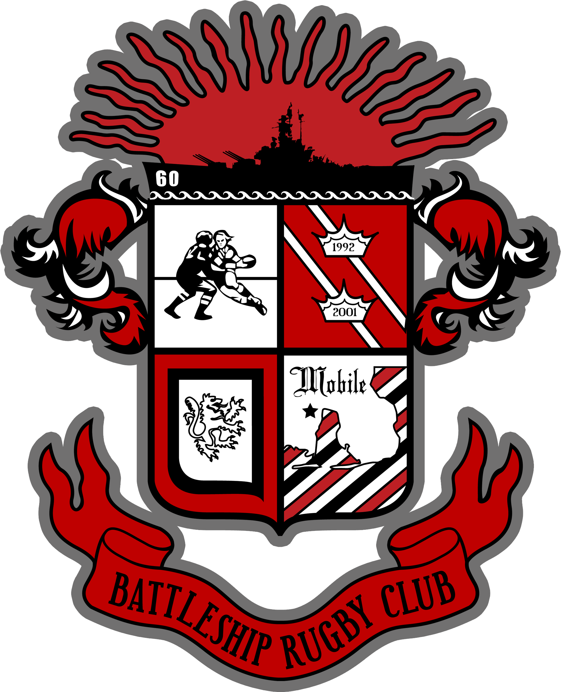 Battleship Rugby Football Club - Crest (2191x2739), Png Download