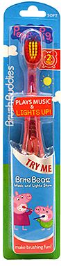 Peppa Pig Brite Beatz Music And Light Show Toothbrush - Brush Buddies Peppa Pig Brite Beatz Toothbrush (300x388), Png Download