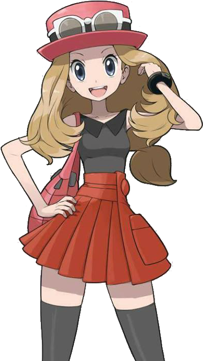 I Think It Has Something To Do With Serena, The Female - Pokemon Trainer Serena (480x720), Png Download