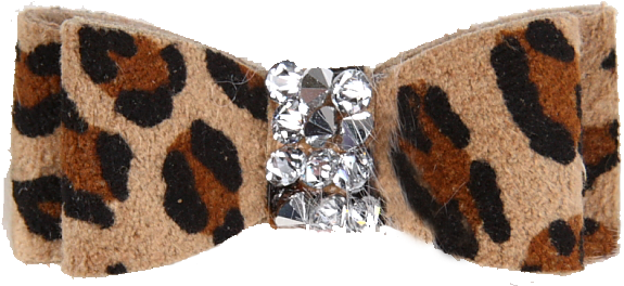 Crystal Rocks Cheetah Couture Hair Bow - Rock (800x533), Png Download