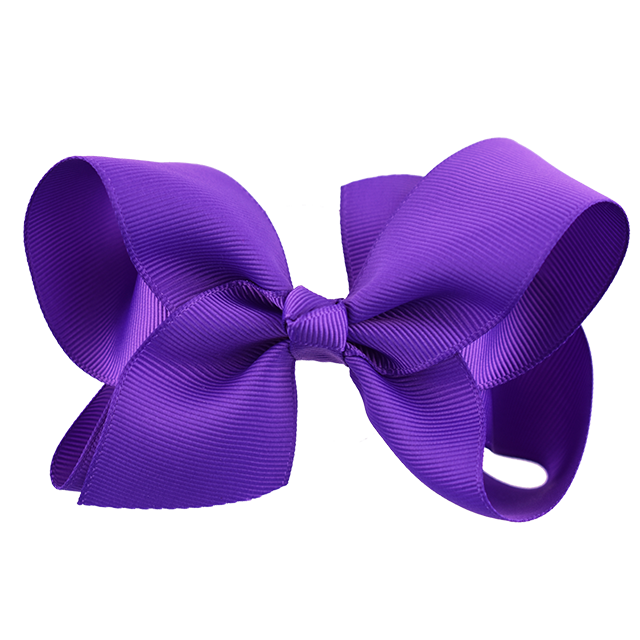 Grosgrain Ribbon Hair Bow Large - Hair (640x640), Png Download