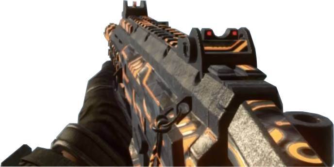 Black Ops Ii Skorpion Evo Cyborg Camo - Cod Cyborg Camo (688x345), Png Download