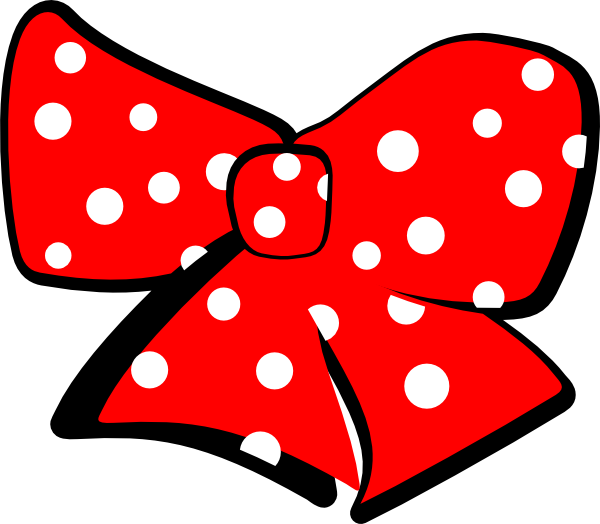 Minnie Mouse Hair Bow Clip Art - Minnie Mouse Ribbon Png (600x524), Png Download