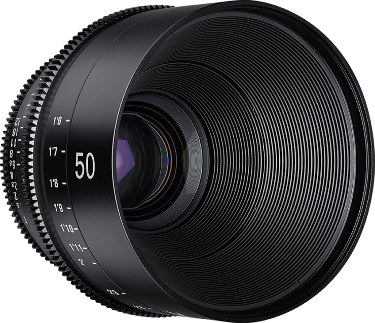 Samyang Rokinon Xeen 50mm Cine Lens - Samyang Xeen 50mm T1.5 Cinema Lens - Pl Mount (740x638), Png Download