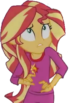 Clothes, Equestria Girls, Pajamas, Safe, Solo, Sunset - Sunset Shimmer Eqg Pjs (640x359), Png Download