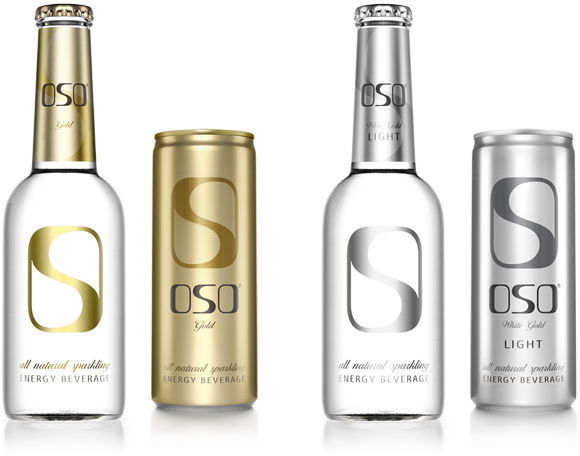 Oso Gold & White Gold - Oso Beverages (600x507), Png Download