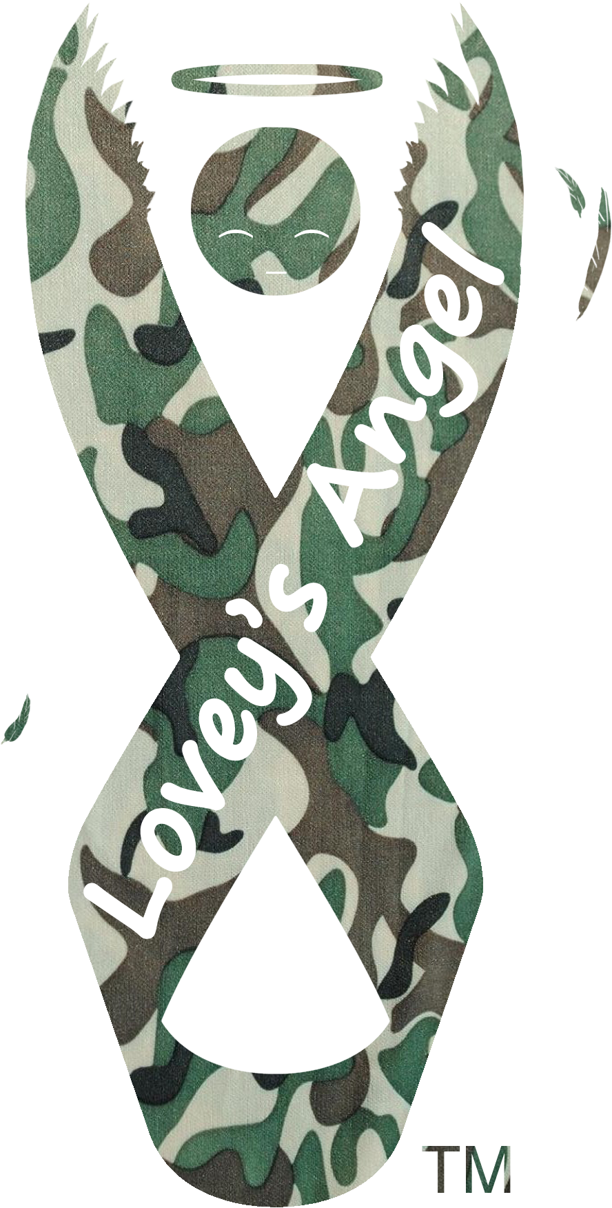 Lovey's Angel Logo Final Sp Trans Camo - Caregiver (1050x2025), Png Download