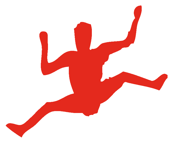 Climbing Silhouette (754x637), Png Download