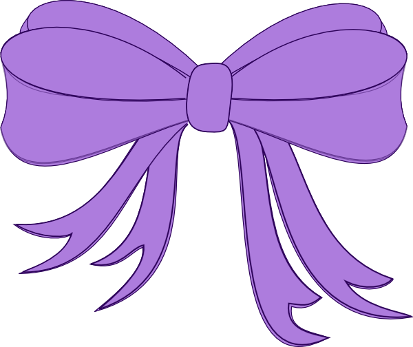 Christmas Purple Ribbon Icon, Png Clipart Image - Clip Art Of Ribbon (600x504), Png Download