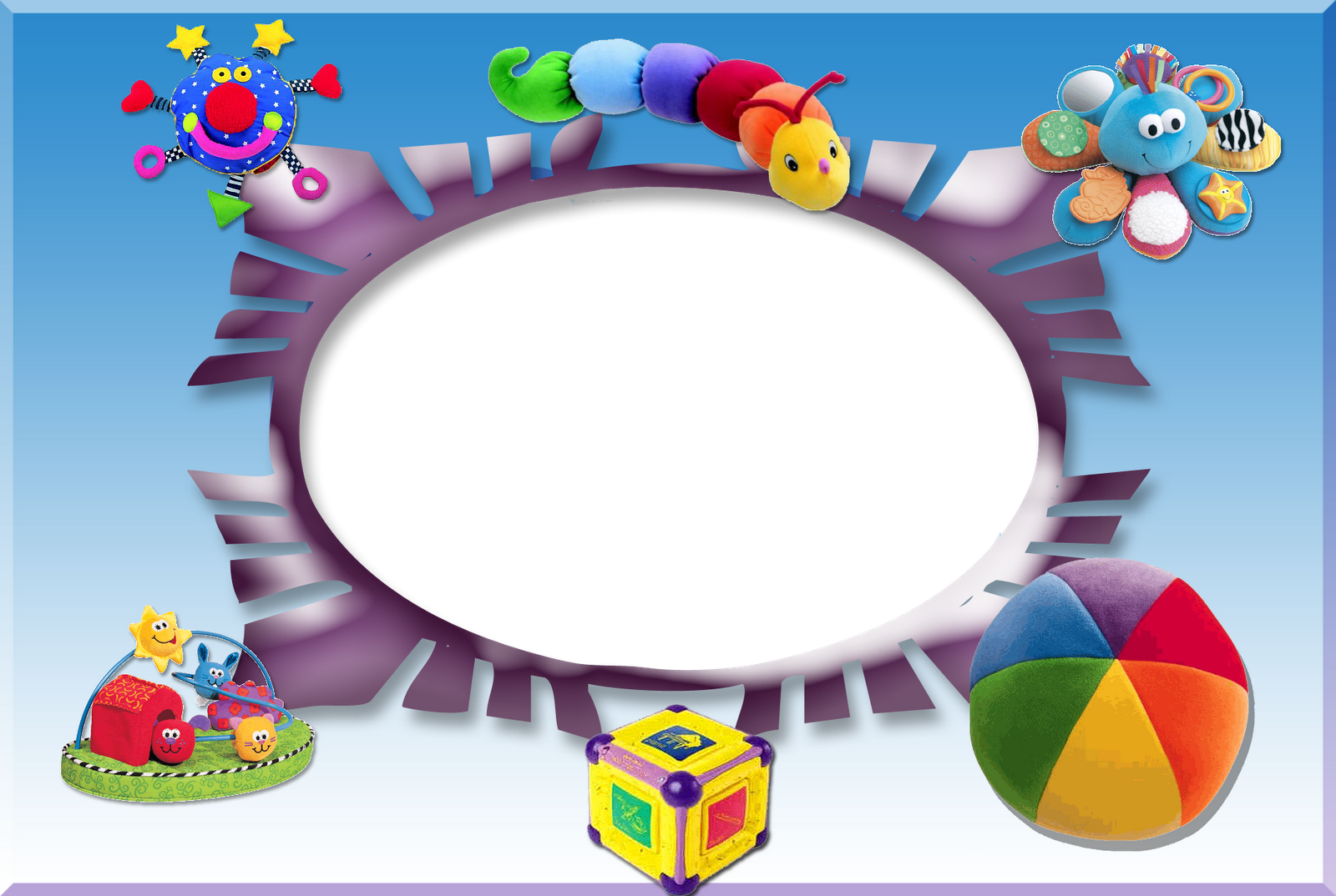 Marcos Png Para Ni Os Marcos Para Fotos Png Lizzelly - Uk Baby Ball With Rattle (1600x1074), Png Download