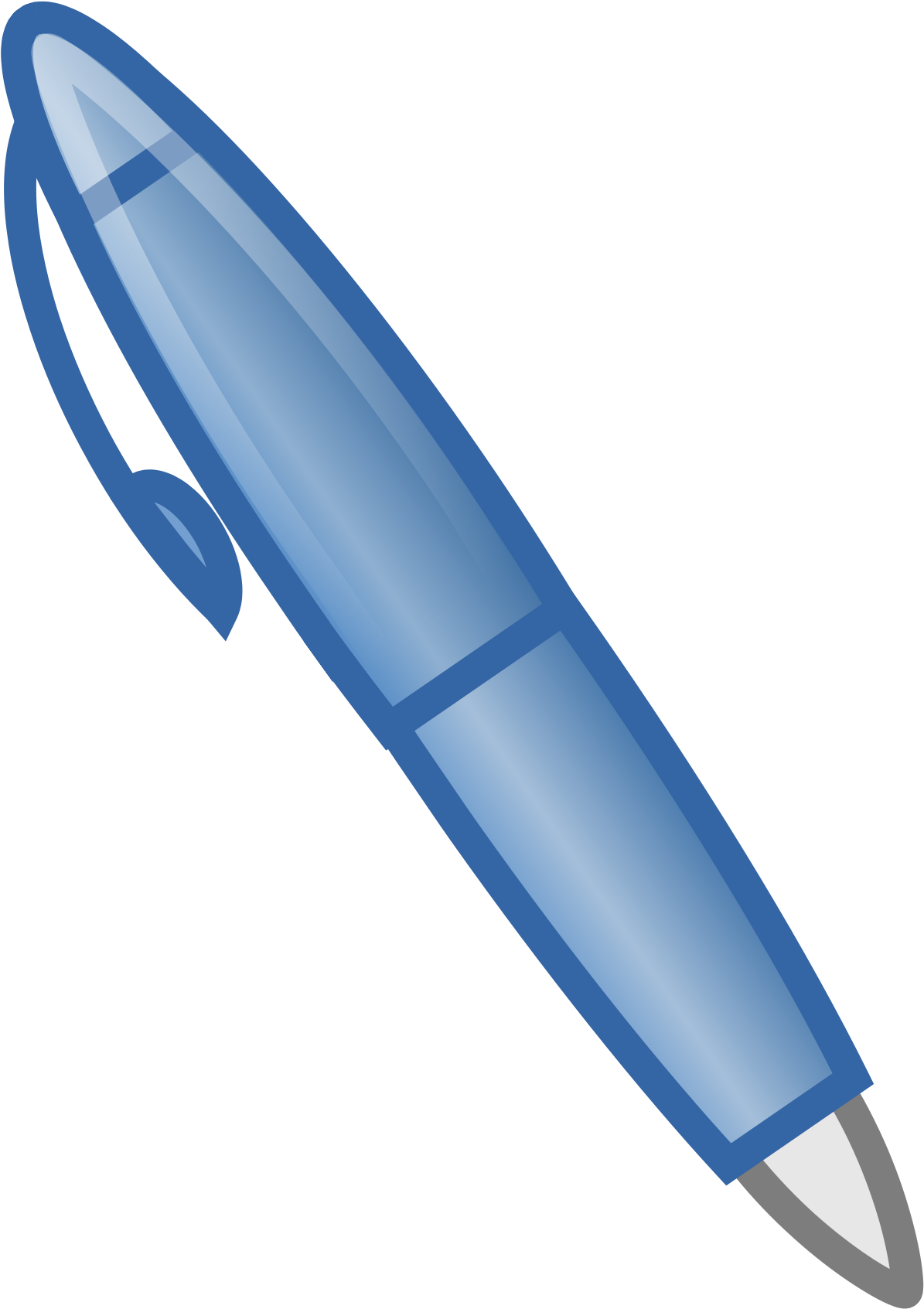 Open - Blue Pen Icon (2000x2000), Png Download