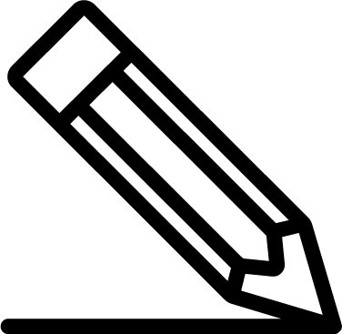 Pencil - Pencil Line Icon Png (376x367), Png Download