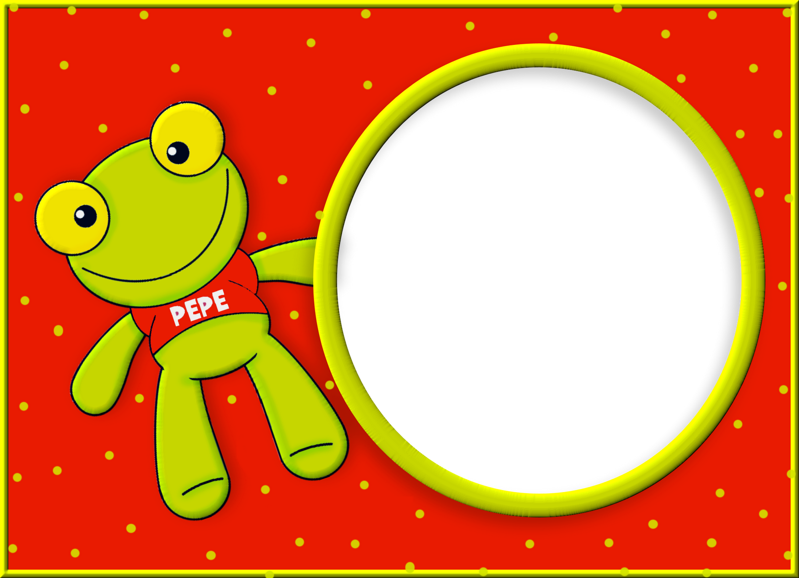 Sapo Pepe - Invitaciones Tarjetas Del Sapo Pepe Para Imprimir Gratis (1600x1158), Png Download