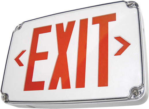 Dlw Led Wet Location Exit Lighting Fixture - Wet Location Exit Signs (720x400), Png Download